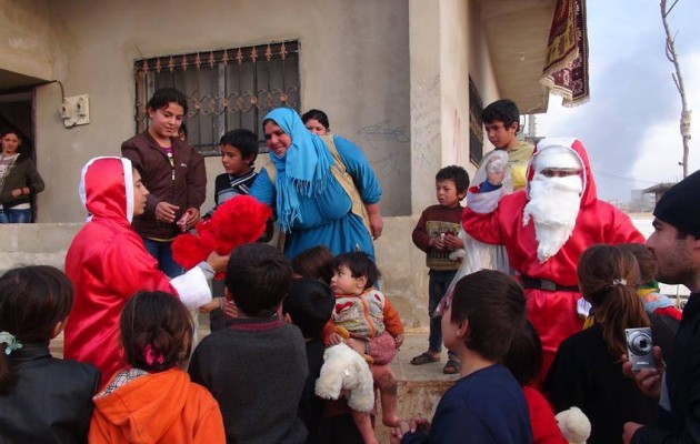 Ο Άγιος Βασίλης στην πολιορκημένη από το Ισλαμικό Κράτος Κομπάνι