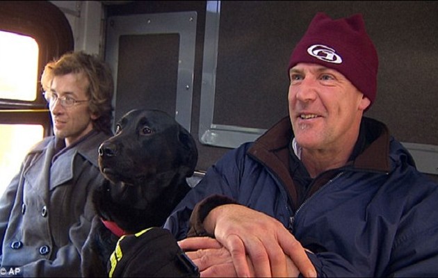 Λαμπραντόρ παίρνει το λεωφορείο για να πάει στο πάρκο (βίντεο)