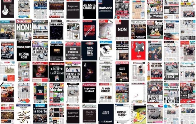 Ο παγκόσμιος Τύπος καταδικάζει το μακελειό στην Charlie Hebdo