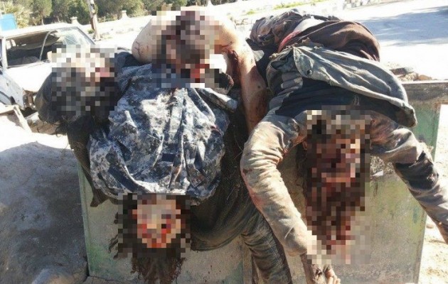 Ο στρατός της Συρίας πετά τους νεκρούς τζιχαντιστές στα σκουπίδια (φωτο)