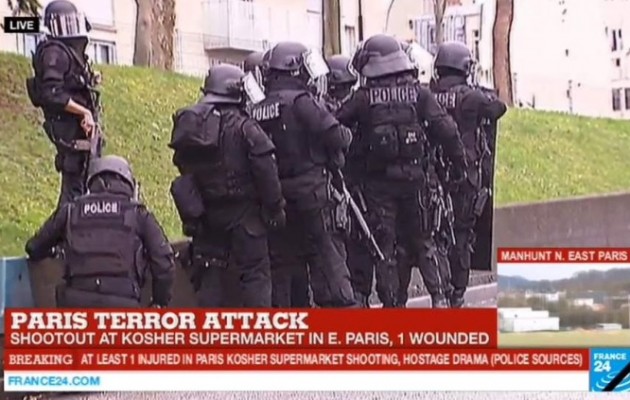 Δείτε LIVE: Εμπόλεμη ζώνη το Παρίσι – Τζιχαντιστές σκορπάνε τον τρόμο!