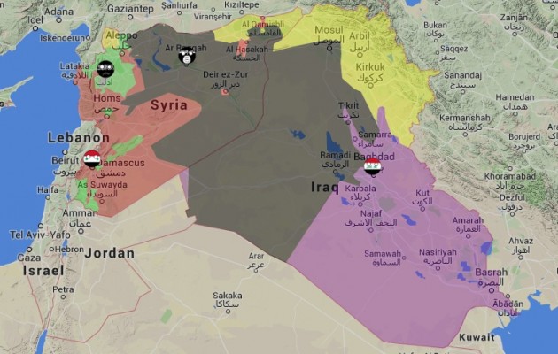 Αυτές είναι οι επικράτειες του πολέμου σε Μέση Ανατολή και Ιράκ