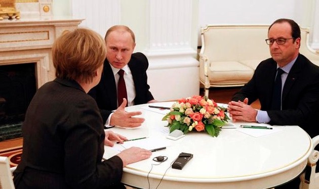 Πούτιν, Ολάντ και Μέρκελ μίλησαν τηλεφωνικώς για Ουκρανία και τζιχαντιστές