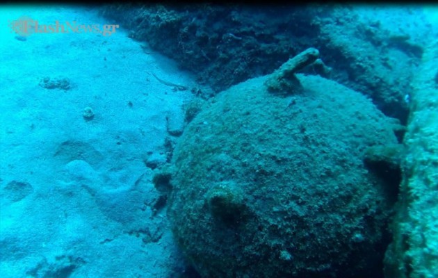 Δύτες βρήκαν μεγάλη νάρκη στην Κρήτη – Εντυπωσιακό βίντεο