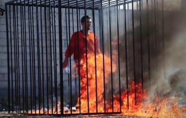 Ισλαμικό Κράτος: Έκαψαν ζωντανό τον Ιορδανό πιλότο (σκληρές φωτο)