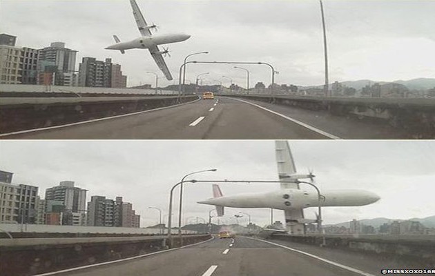 Αεροπλάνο της TransAsia έπεσε σε ποτάμι – 9 νεκροί