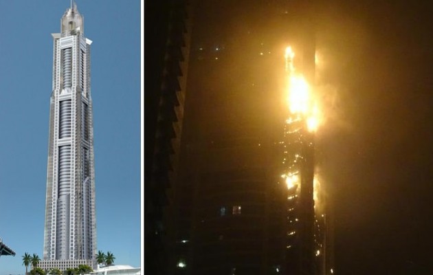 Πυρκαγιά στον Torch Tower του Ντουμπάι (ύψος 336,8 μέτρα – βίντεο + φωτο)