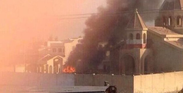 Το Ισλαμικό Κράτος προσπαθεί να ανατινάξει τον Άγιο Γεώργιο στη Μοσούλη