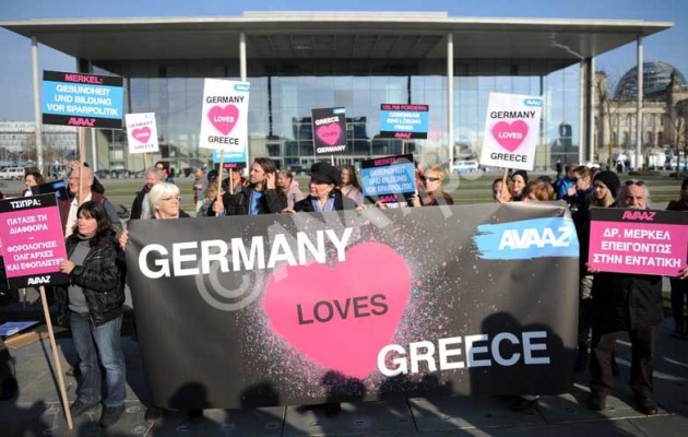 Διαδήλωση υπέρ του Τσίπρα στο Βερολίνο