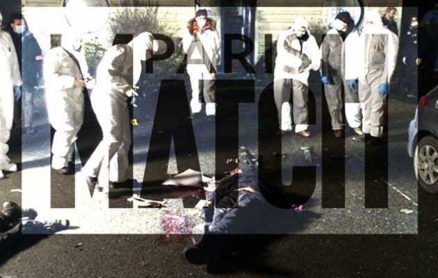 Οι μακελάρηδες του Charlie Hebdo κείτονται νεκροί στο έδαφος