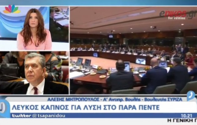Μητρόπουλος: Οι δανειστές συνεχίζουν τον εκβιασμό (βίντεο)