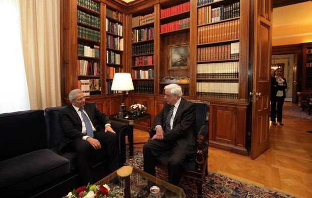 Παυλόπουλος σε Κυπριανού: Σας στηρίζουμε για επίλυση στο Κυπριακό