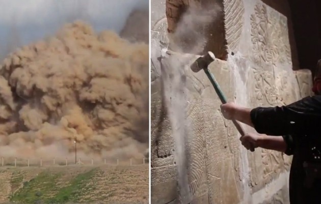 Φωτογραφίες ΣΟΚ: Το Ισλαμικό Κράτος ανατίναξε την αρχαία πόλη Νιμρούντ