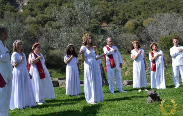 Οι Έλληνες Εθνικοί εορτάζουν την Ημέρα του Ηλίου στην Πάρνηθα