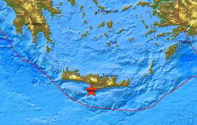 Σεισμός 4,1 Ρίχτερ ταρακούνησε και πάλι την Κρήτη