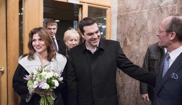 Με ένα μπουκέτο λουλούδια υποδέχθηκαν οι Ρώσοι την Μπέττυ του Αλέξη