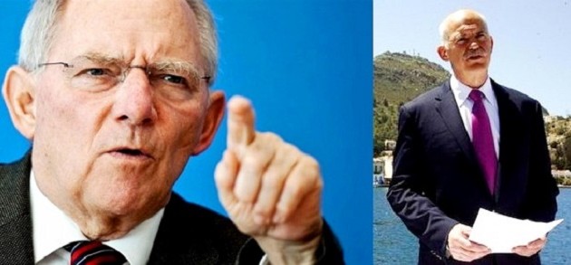 Βολές Παπανδρέου κατά Σόιμπλε: Η Δημοκρατία δεν λειτουργεί όπως βολεύει τον καθένα