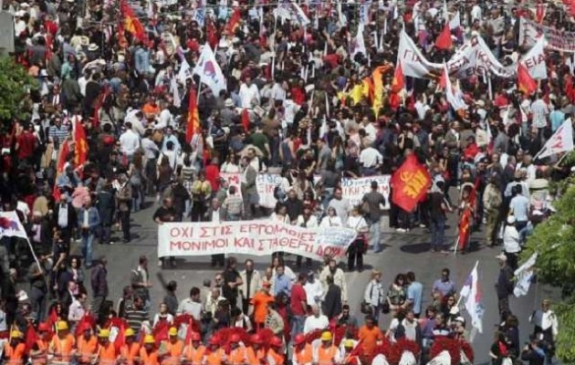 Χιλιάδες εργαζόμενοι στις συγκεντρώσεις για την Πρωτομαγιά