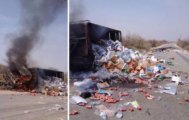 Η Σαουδική Αραβία βομβάρδισε στην Υεμένη φορτηγό με τρόφιμα