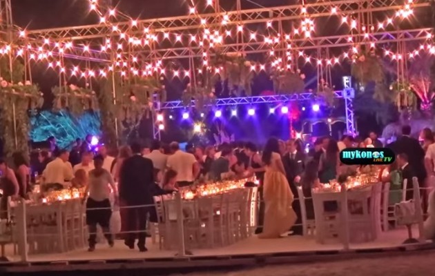 Γάμος φαραωνικού μεγαλείου στη Μύκονο (βίντεο)