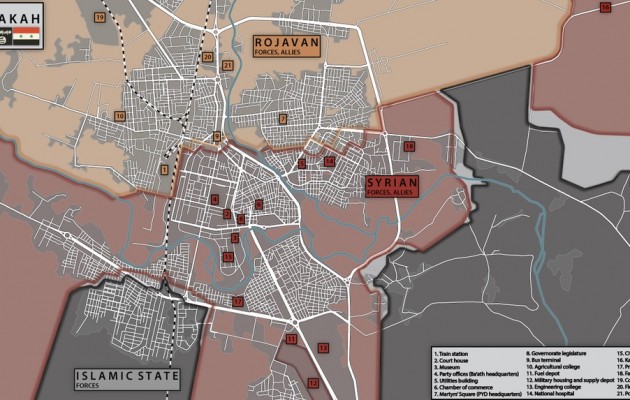 Όλο το βράδυ οι Κούρδοι πολεμούσαν το Ισλαμικό Κράτος στη Χασάκα (χάρτης)