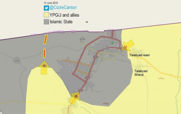 Ξεκίνησε η πολιορκία της Τελ Αμπιάντ – Οι Κούρδοι σφυροκοπούν το Ισλαμικό Κράτος