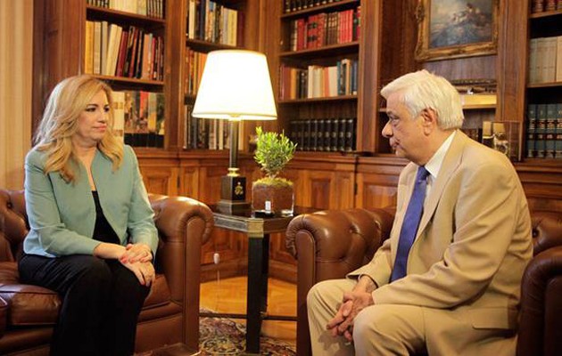 Παυλόπουλος σε Φώφη: Η παραμονή της χώρας στην Ευρώπη είναι μονόδρομος