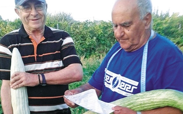 Αφιέρωσαν αγγούρια για ρεκόρ Γκίνες στη Μέρκελ και τον Σόιμπλε