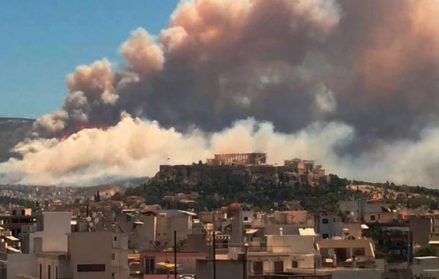 45 πύρινα μέτωπα σε όλη τη χώρα – Καίγεται η Ελλάδα και η ανατολική Αθήνα