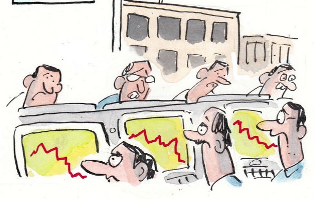 Το μη ευρηματικό σκίτσο του Guardian για το «κραχ» στο Χρηματιστήριο