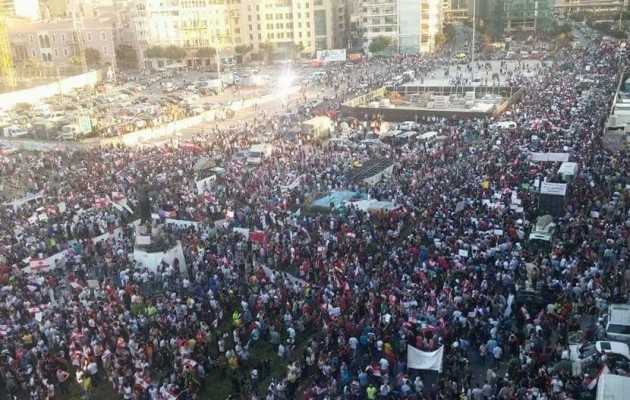 Δεκάδες χιλιάδες διαδήλωσαν στη Βηρυτό κατά της διαφθοράς