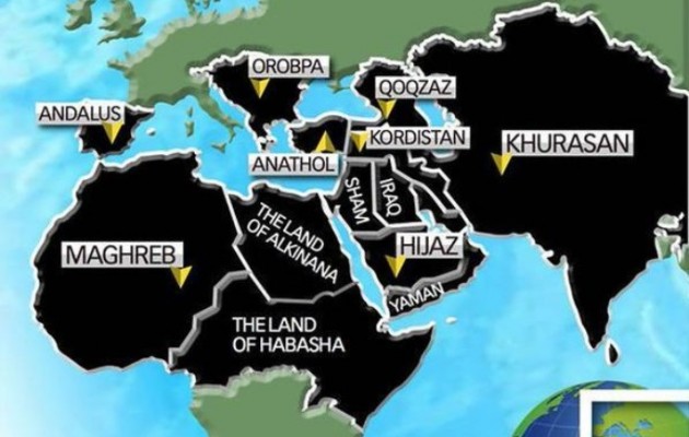 Το Ισλαμικό Κράτος έως το 2020 θέλει να κατακτήσει την Ελλάδα (χάρτης)