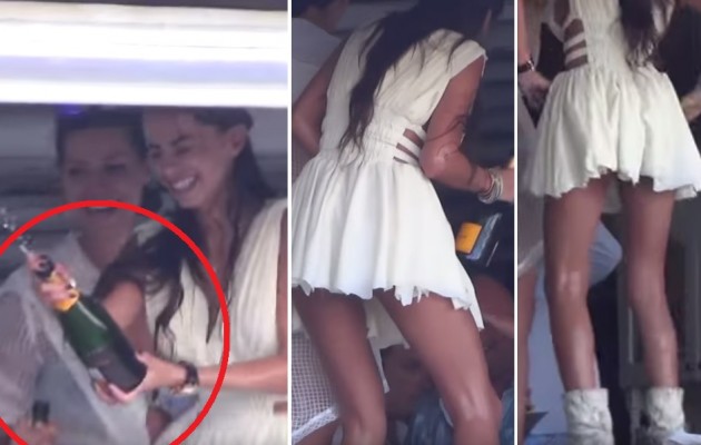 Χαμός στη Μύκονο με τη Ρωσίδα θεά που “έπαιζε” τη σαμπάνια μέχρι να μουσκέψει… (βίντεο)