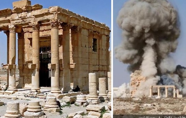 Δείτε πώς το Ισλαμικό Κράτος ανατίναξε τον ναό του Δία στην Παλμύρα (φωτο)