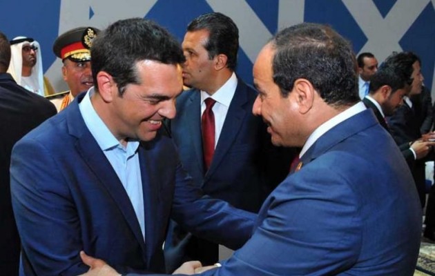 Στο Κάιρο ο Τσίπρας για τη συμμαχία Ελλάδας-Κύπρου-Αιγύπτου