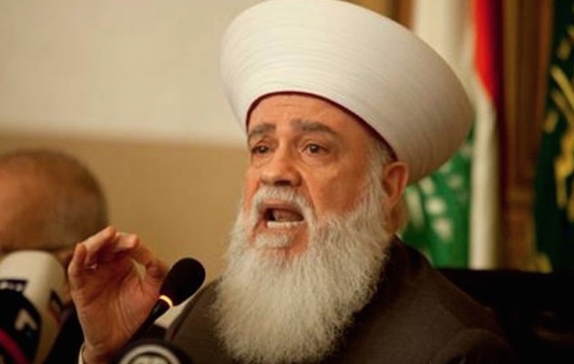 Λιβανέζος Μουφτής κάλεσε σε τζιχάντ ενάντια στο Ισραήλ