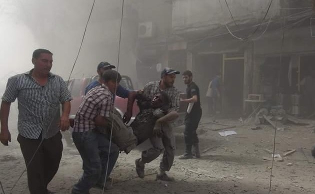Η κυβέρνηση της Συρίας βομβάρδισε τις συνοικίες των τζιχαντιστών στο Χαλέπι (βίντεο)