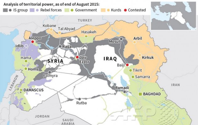 Δείτε πώς έχουν διαμοιραστεί στον χάρτη Συρία και Ιράκ