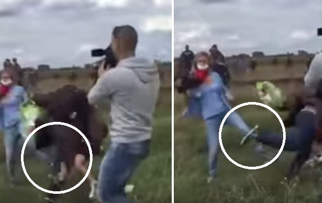 Σάλος με την Ουγγαρέζα εικονολήπτρια που έβαζε τρικλοποδιές σε πρόσφυγες (βίντεο)