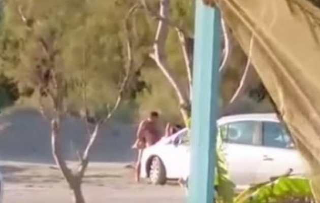 “Παθιασμένο” ζευγάρι έσβησε την κάψα του μπροστά στα μάτια όλων! (βίντεο)