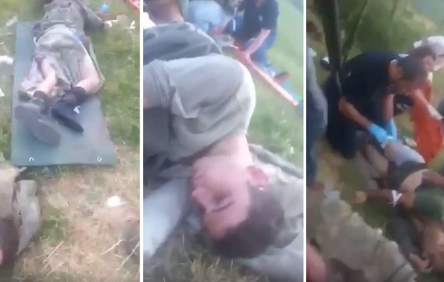 Σκληρό βίντεο – Τούρκοι στρατιώτες κείτονται τραυματίες χτυπημένοι από τους Κούρδους