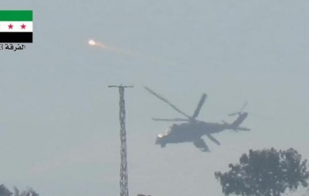 Οι “μετριοπαθείς” κατέρριψαν συριακό ή ρωσικό ελικόπτερο στη Συρία