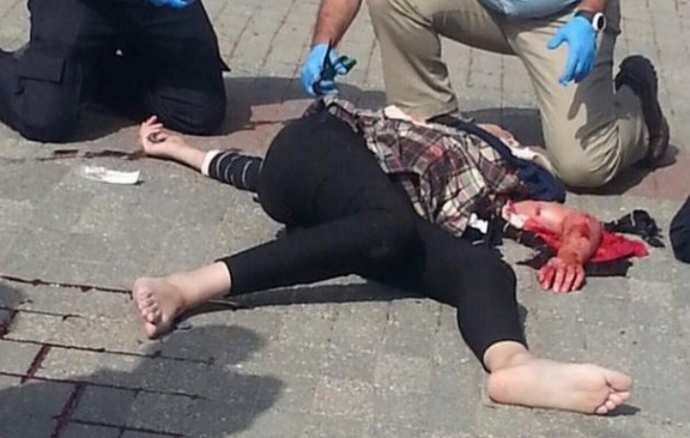 Παλαιστίνια μαχαίρωσε Ισραηλινό αστυνομικό στα Ιεροσόλυμα (φωτο)