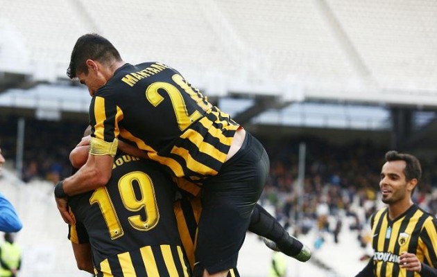 2-0 η ΑΕΚ τον Παναιτωλικό και στη 2η θέση της βαθμολογίας