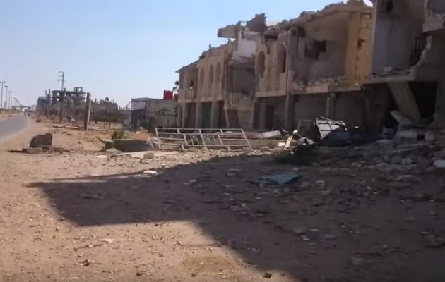 Δείτε μια “ιδέα” του πολέμου στη Συρία – Μια πόλη σωρός ερειπίων (βίντεο)