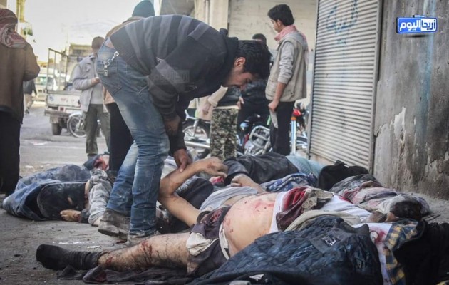 Πολλοί νεκροί από ρωσικό βομβαρδισμό στην Αρίχα της Συρίας (βίντεο)