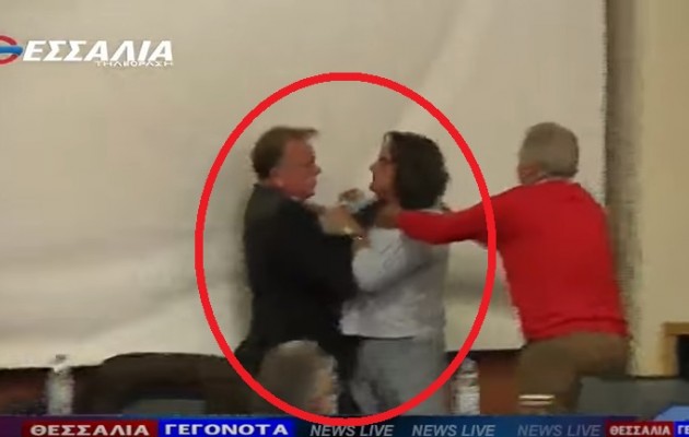 Έπαιξαν ξύλο στο δημοτικό συμβούλιο Βόλου (βίντεο)