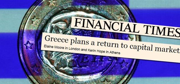 FT: Η Ελλάδα ετοιμάζεται να ξαναβγεί στις αγορές το 2016