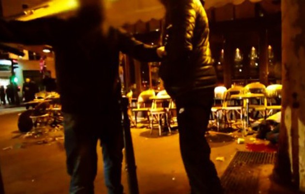 Νέο βίντεο από το μακελειό στο Παρίσι – Πτώματα κείτονται μπροστά σε καφέ (βίντεο)