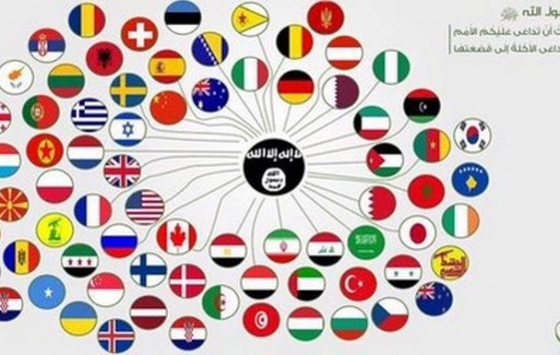 Το Ισλαμικό Κράτος θεωρεί Ελλάδα και Κύπρο εχθρούς του (εικόνα)